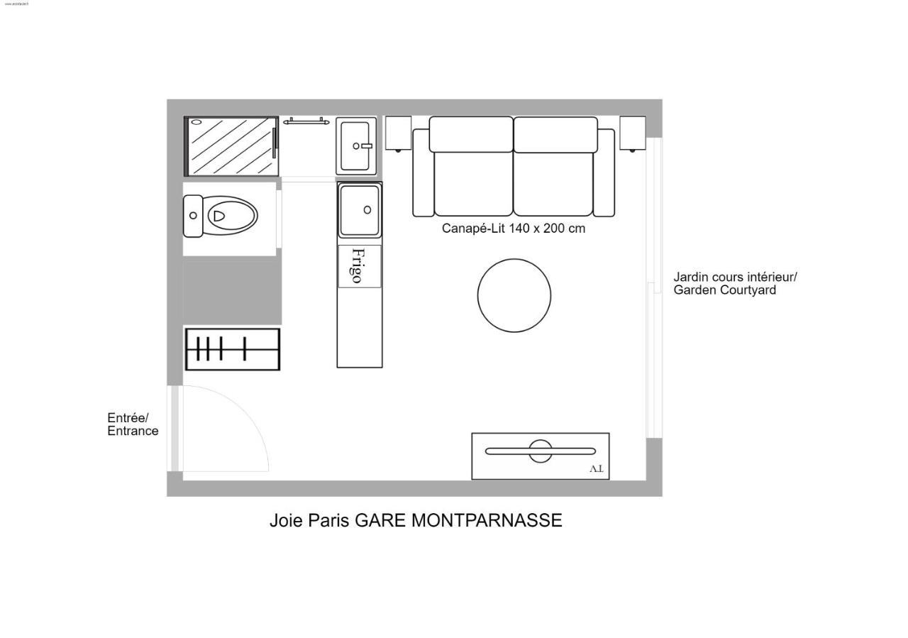 Appartamento Joie Paris Gare Montparnasse Esterno foto